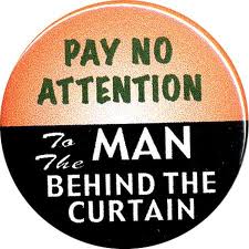 man behind the curtain pin