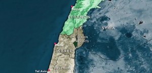 map israel-lebanon