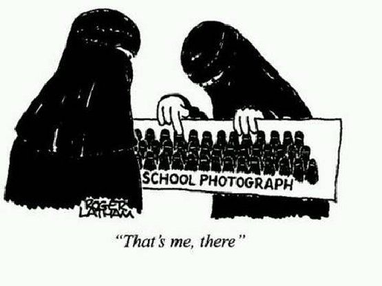 cartoon Muslim school photo