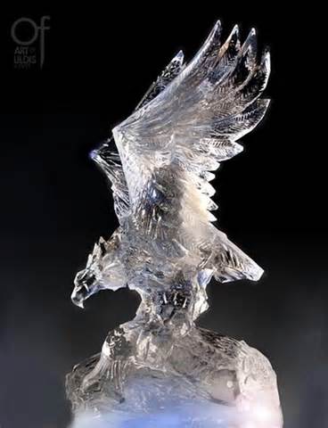 eagle ice scupture